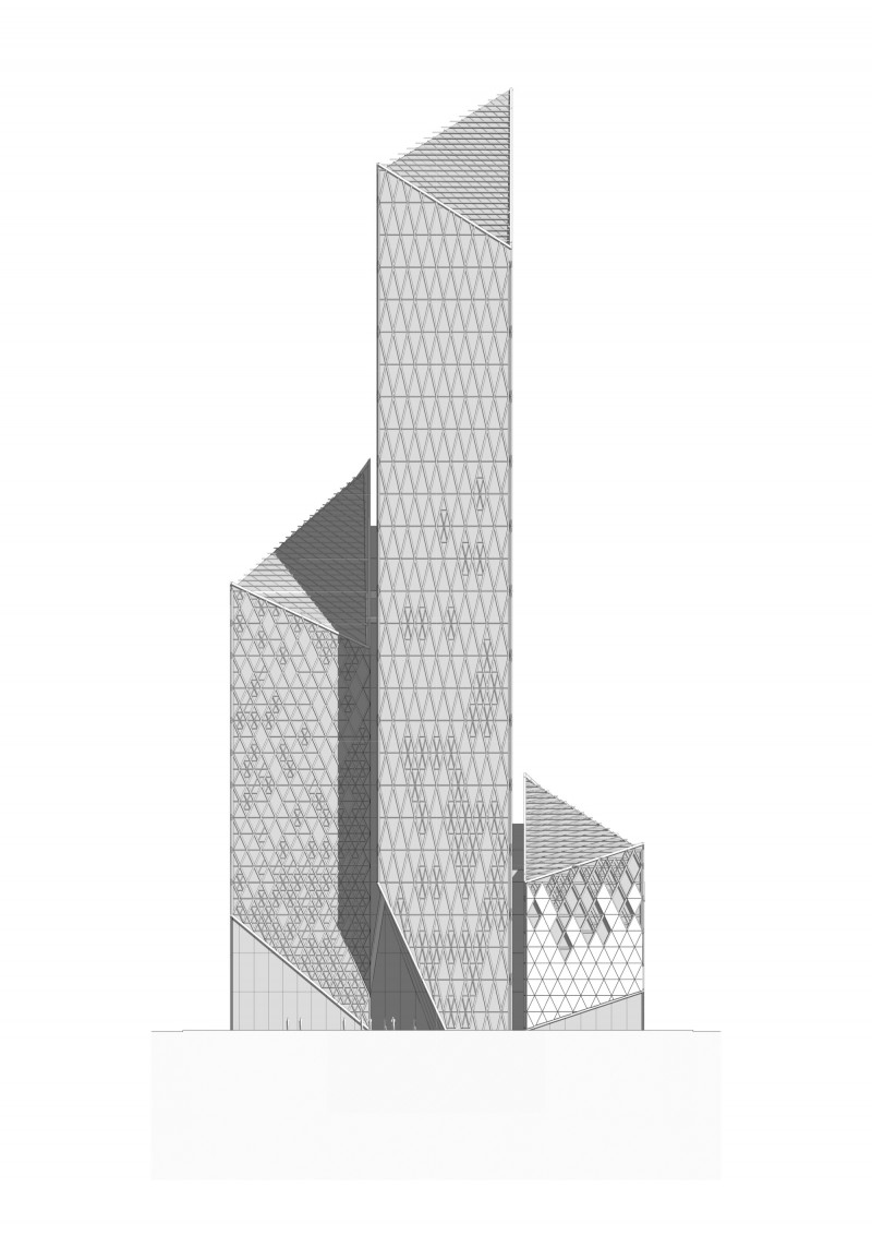 Vision Capital Tower Elevation Back