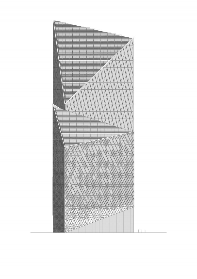 Vision Capital Tower Elevation Side