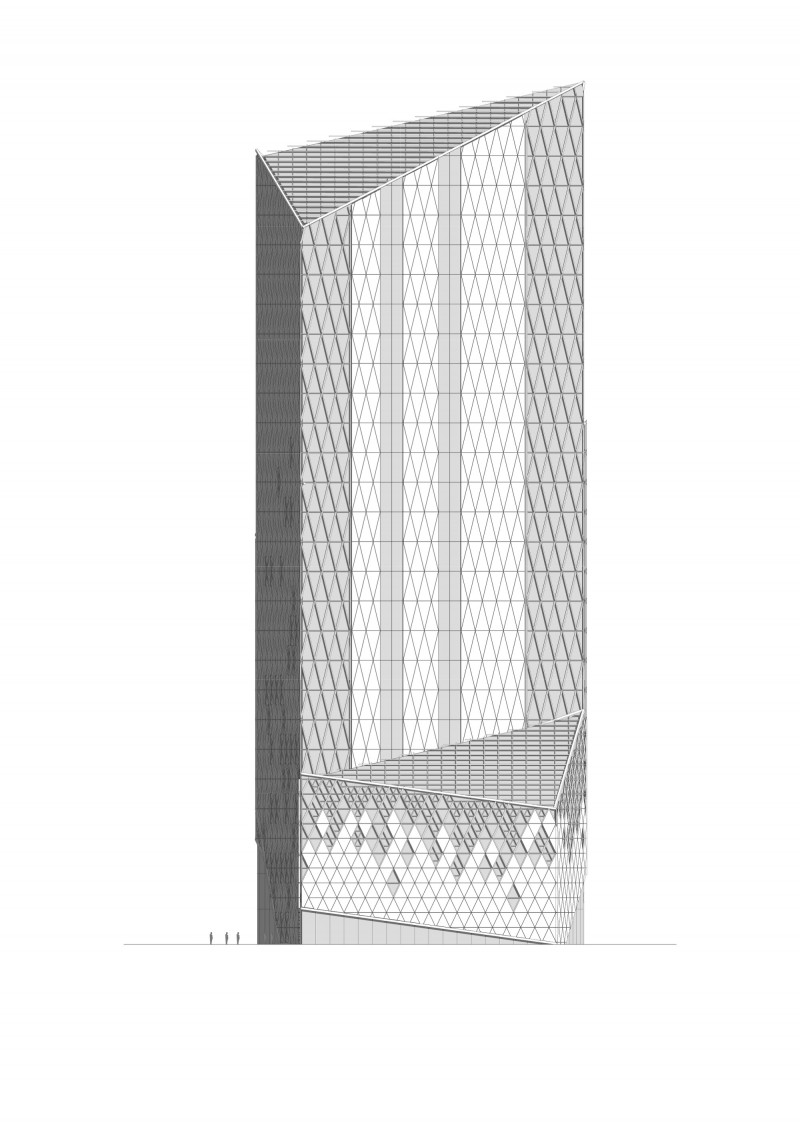 Vision Capital Tower Elevation Side